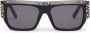 Palm Angels Eyewear Casablanca zonnebril met vierkant montuur Grijs - Thumbnail 1