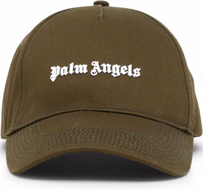 Palm Angels Pet met logoprint Groen