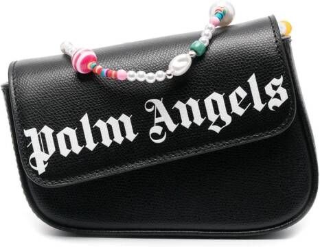 Palm Angels Crash crossbodytas met kralen 1001 BLACK WHITE