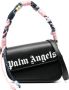 Palm Angels Crash schoudertas met logoprint Zwart - Thumbnail 1