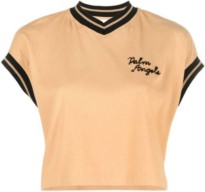 Palm Angels Cropped T-shirt Bruin
