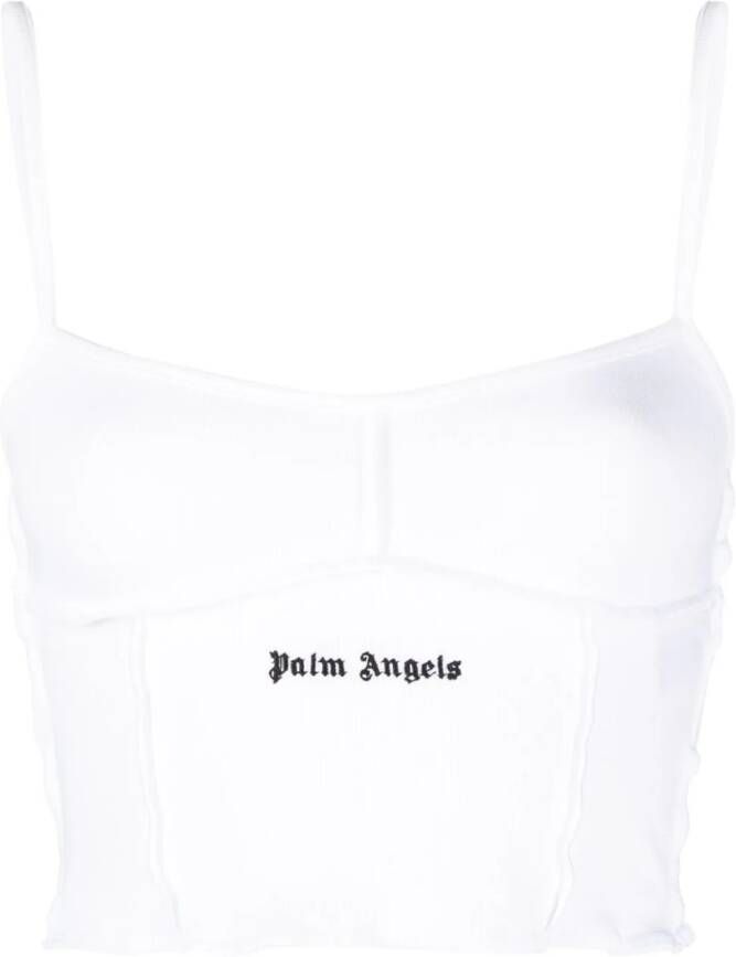 Palm Angels Cropped top Wit
