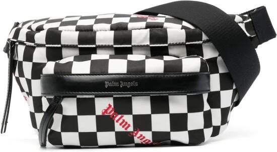 Palm Angels Damier geruite heuptas Zwart