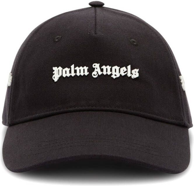 Palm Angels Hoed met logo belettering Black Heren