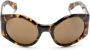 Palm Angels Eyewear Ennis zonnebril met rond montuur Bruin - Thumbnail 1