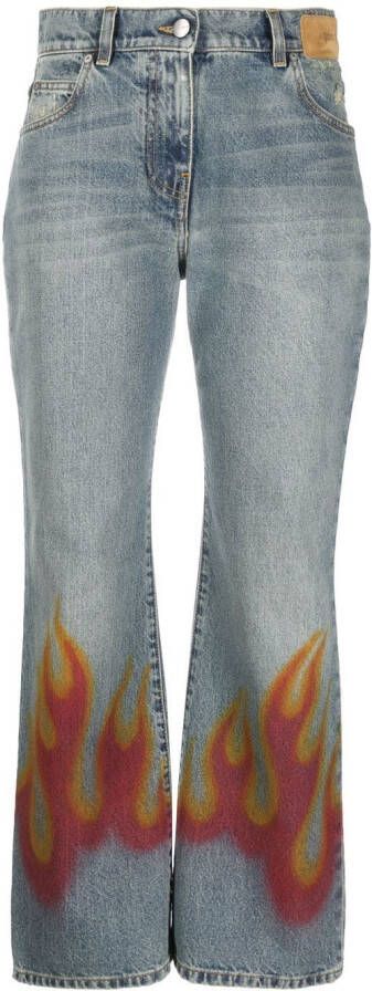 Palm Angels Flared jeans Blauw
