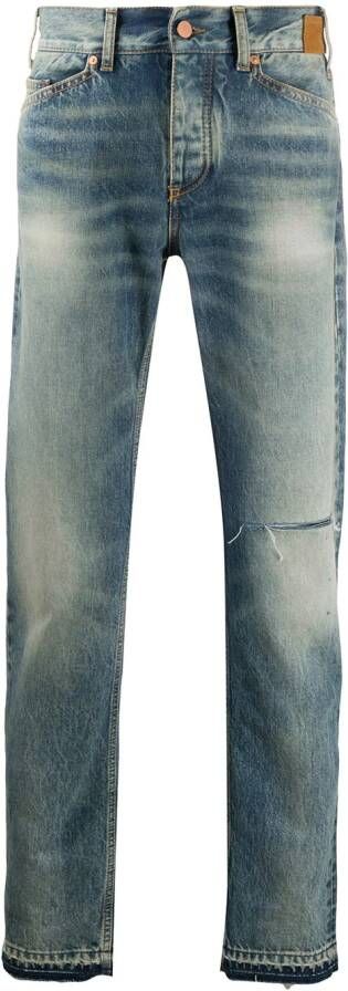 Palm Angels Gerafelde jeans Blauw