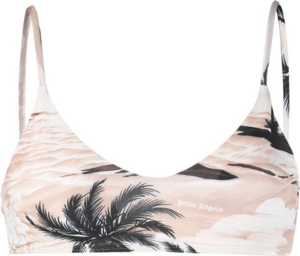 Palm Angels Dream bikinitop Beige