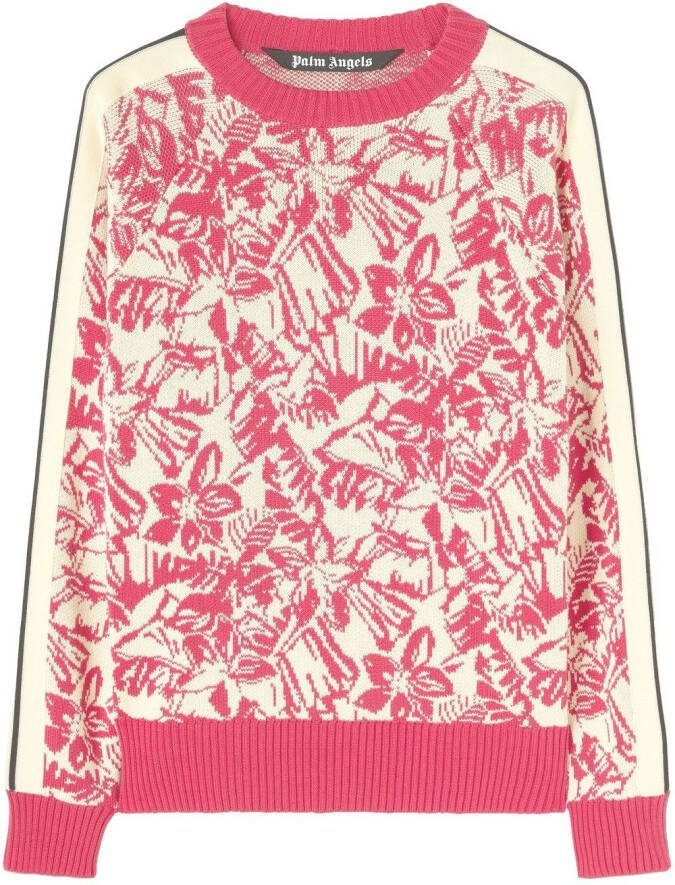 Palm Angels Intarsia trui Roze
