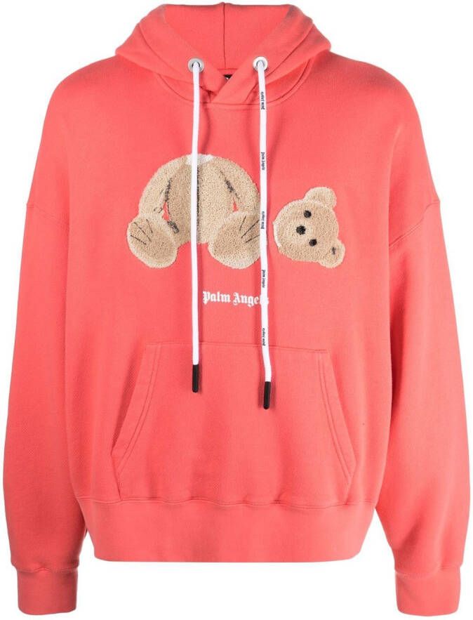 Palm Angels Hoodie met logoprint Oranje