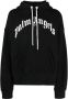 Palm Angels Hoodie met logoprint Zwart - Thumbnail 1