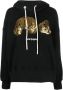 Palm Angels Hoodie met pailletten Zwart - Thumbnail 1