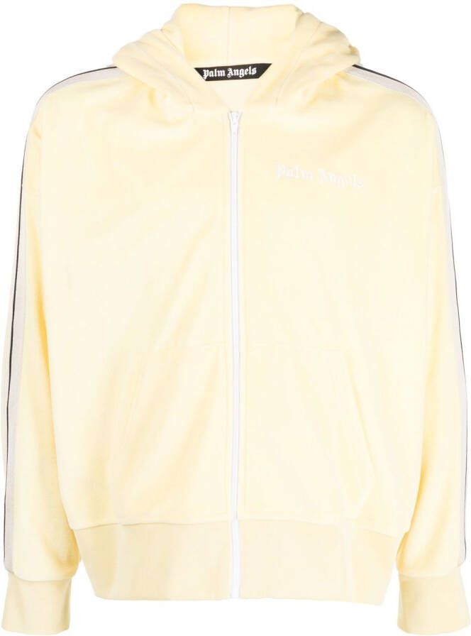 Palm Angels Hoodie met rits Geel
