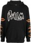 Palm Angels Hoodie met vlammenprint Zwart - Thumbnail 1