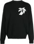 Palm Angels Trui met intarsia-logo Zwart - Thumbnail 1