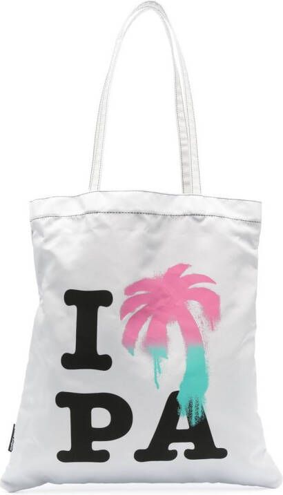 Palm Angels I Love PA shopper Grijs