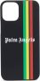 Palm Angels iPhone 12 gestreept hoesje Zwart - Thumbnail 1