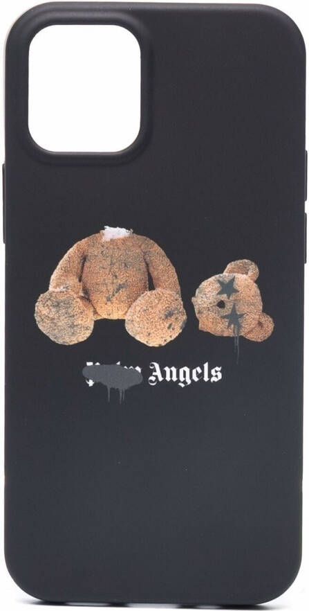 Palm Angels iPhone 12 hoesje met teddybeer Zwart