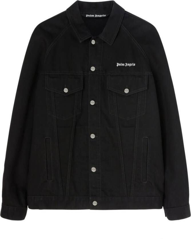 Palm Angels Jack met geborduurd logo Zwart