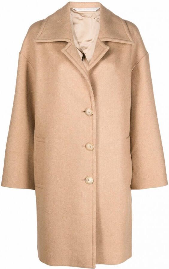 Palm Angels Jas met capuchon Beige