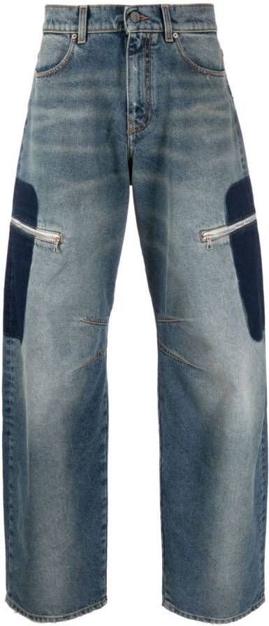 Palm Angels Jeans verfraaid met patch Blauw