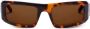 Palm Angels Eyewear Ker zonnebril met rechthoekig montuur Bruin - Thumbnail 1