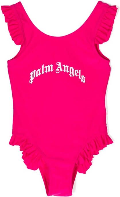 Palm Angels Kids Badpak met logo Roze