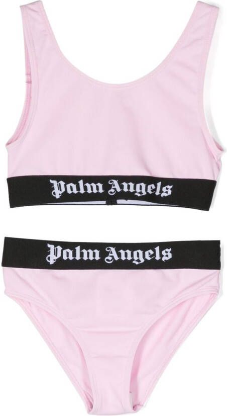 Palm Angels Kids Bikini met logoprint Roze