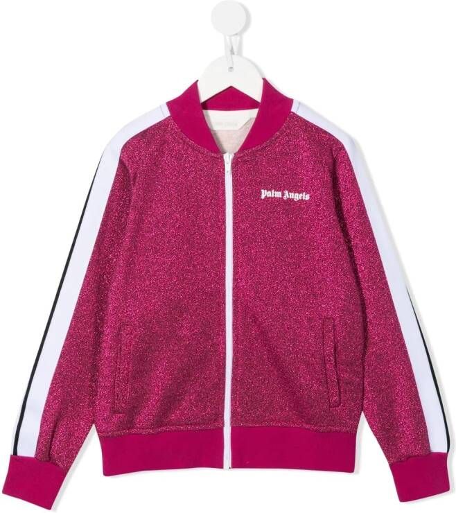 Palm Angels Kids Bomberjack met logoprint Roze