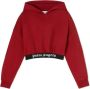 Palm Angels Kids Cropped hoodie Rood - Thumbnail 1