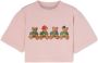Palm Angels Kids Cropped T-shirt Roze - Thumbnail 1