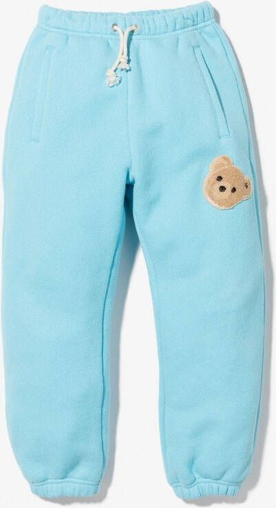 Palm Angels Kids Gelaagde trainingsbroek Blauw
