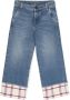 Palm Angels Kids Geruite jeans Blauw - Thumbnail 1