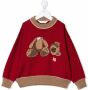 Palm Angels Kids Intarsia trui Rood - Thumbnail 1