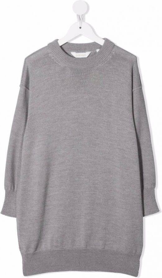 Palm Angels Kids Jurk met logo Grijs