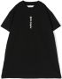 Palm Angels Kids Jurk met logoprint Zwart - Thumbnail 1