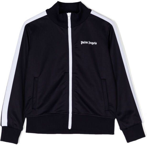 Palm Angels Kids Bomberjack met logoprint Blauw