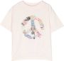 Palm Angels Kids Katoenen T-shirt Roze - Thumbnail 1