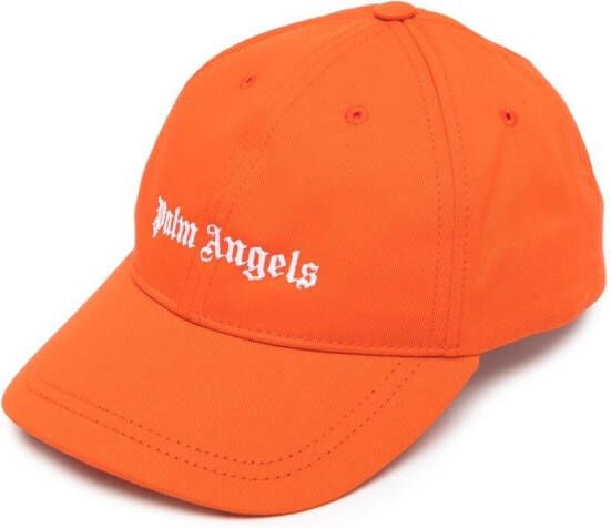 Palm Angels Kids Pet met geborduurd logo Oranje