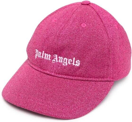 Palm Angels Fuchsia Baseball Cap met Contrasterend Logo Pink