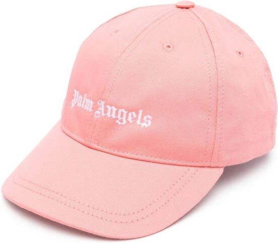 Palm Angels Kids Pet met geborduurd logo Roze
