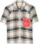 Palm Angels Kids Shirt met bandanaprint Beige - Thumbnail 1