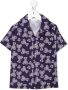 Palm Angels Kids Shirt met teddybeerprint Blauw - Thumbnail 1