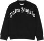 Palm Angels Kids Katoenen sweater met logo Zwart - Thumbnail 1