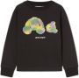 Palm Angels Kids Katoenen sweater met logoprint Zwart - Thumbnail 1