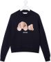 Palm Angels Kids Sweater met teddybeerprint Blauw - Thumbnail 1