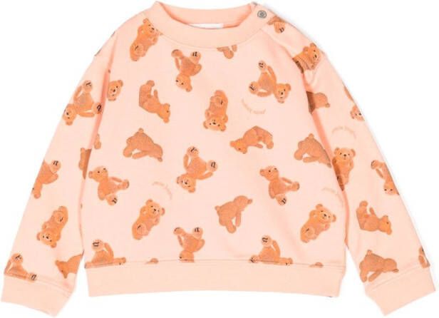 Palm Angels Kids Sweater met teddybeerprint Roze