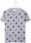 Palm Angels Kids T-shirt met beerpatroon Grijs - Thumbnail 1