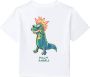 Palm Angels Kids T-shirt met dinosaurusprint Wit - Thumbnail 1
