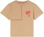 Palm Angels Kids T-shirt met logoprint Beige - Thumbnail 1